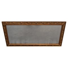 Art Deco Wall Wood Mirror, 1930's.