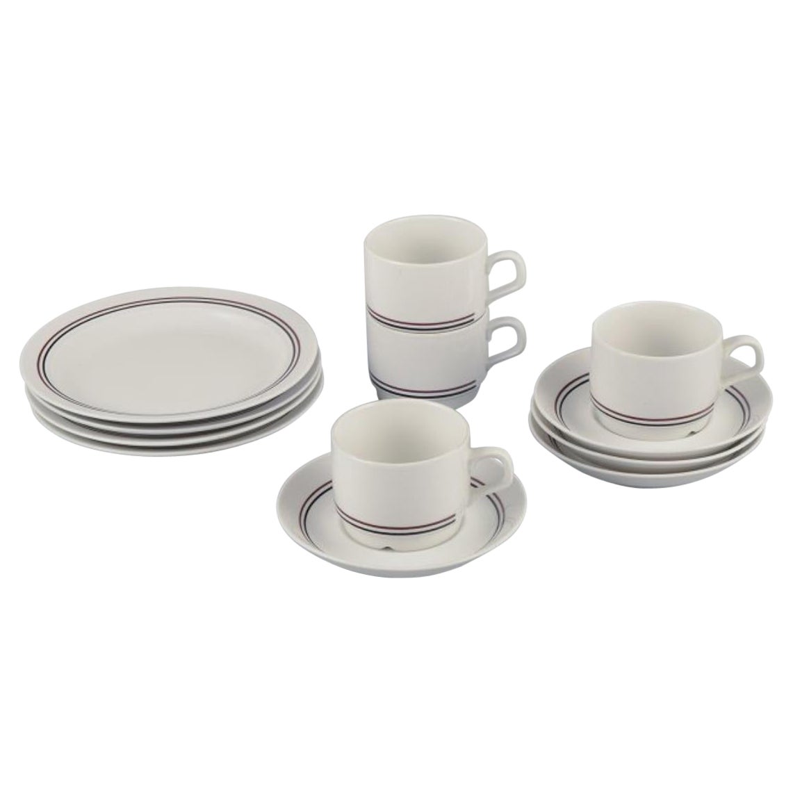 Rörstrand, Sweden. Coffee service in glazed porcelain, 1960s