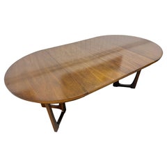 Mid-Century Modern Broyhill Emphasis Walnut Dining Table