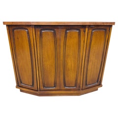 Mid-Century Modern Broyhill Emphasis Walnut Console