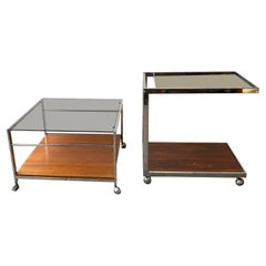 1960’s Mid-Century Modern drinks trolley and matching coffee table by MDA