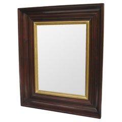 Large Modernist Oak Gilt Mirror France circa 1940