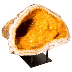 Rare All-Natural Citrine Geode Cave