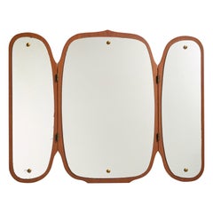 Eriksmålaglas, Specchio da parete, Teak, Svezia, anni '50