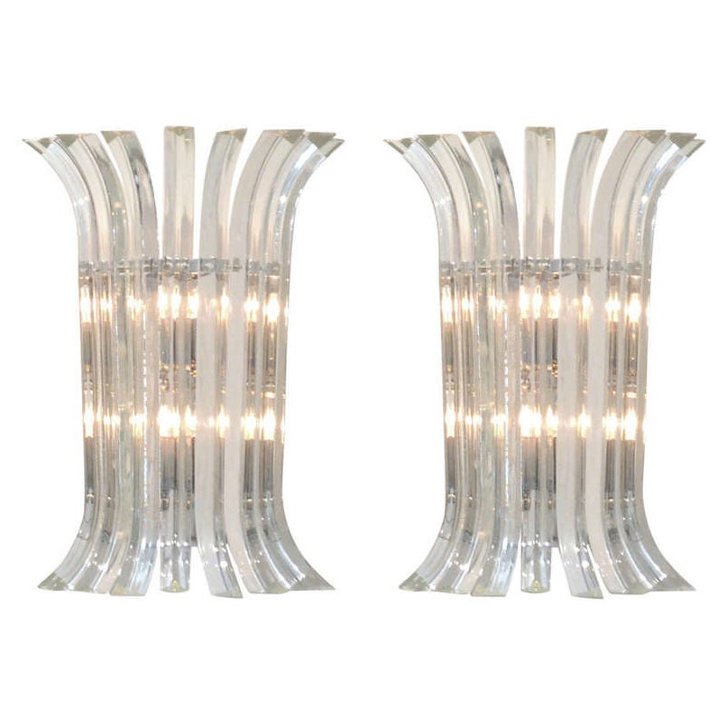 Murano Glass Sconces by Venini