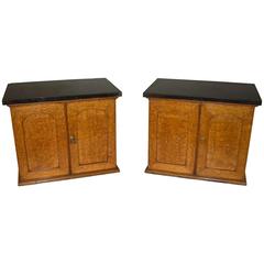 19th Century Pair of Golden Oak Table Cabinets 12