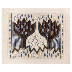 Crocus, Blå Tapestry Designed by Ann-Mari Forsberg for Märta Måås-Fjetterström