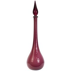 Empoli Art Glass Decanter with Stopper