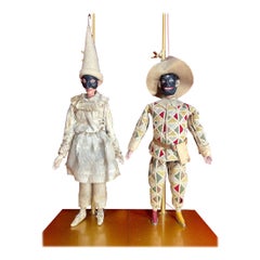 16 x Venezianische Marionettenpuppen aus dem 18. Jahrhundert aus dem Commedia dell'arte Theater
