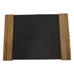 Tiffany Studios New York venezianische Bronze Doré Blotter endet mit Schreibtisch Blotter