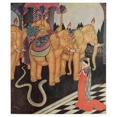 Stampa originale d'epoca di Edmund Dulac, C.C. 1920