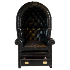 Downing Street Guards Hall Porters Chair in Hand Dyed Leathers