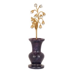Das Maiglöckchen-Modell im Stil von Fabergé, vergoldet, mit Perlen und Charoit