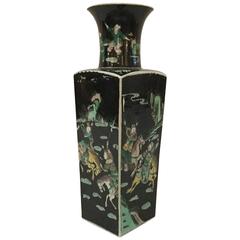 19th Century Chinese Famille Noire Vase