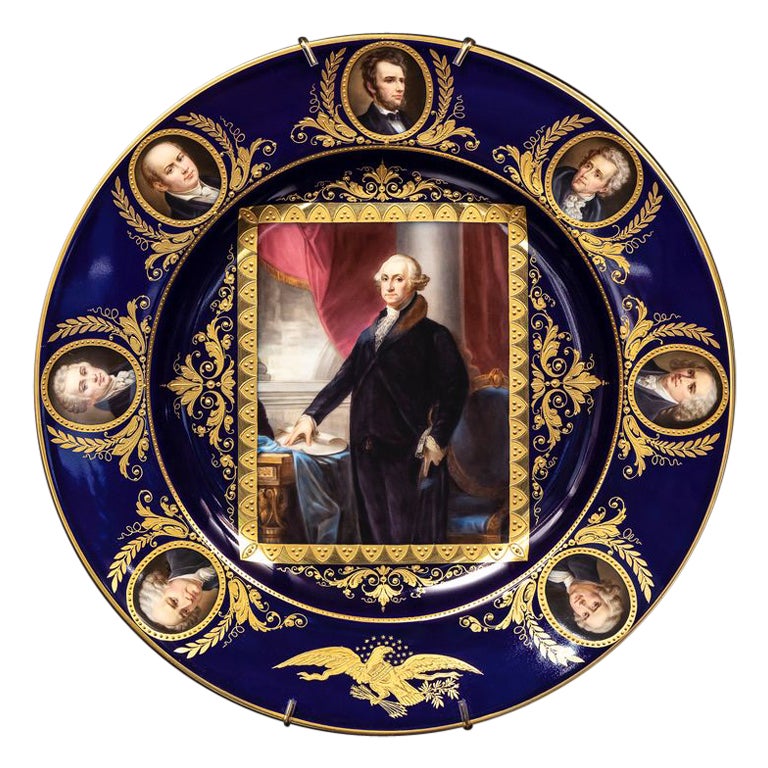 Assiette de présentation/chargeur American Historical Presidential  George Washington en vente