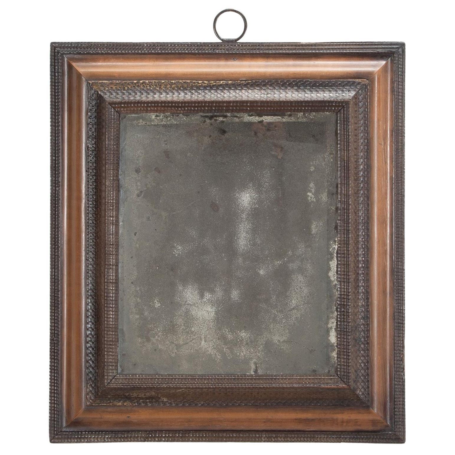 Late 17th Century English Ripple Moulded Mirror