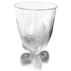 Vintage Signed Lalique Glass Vase