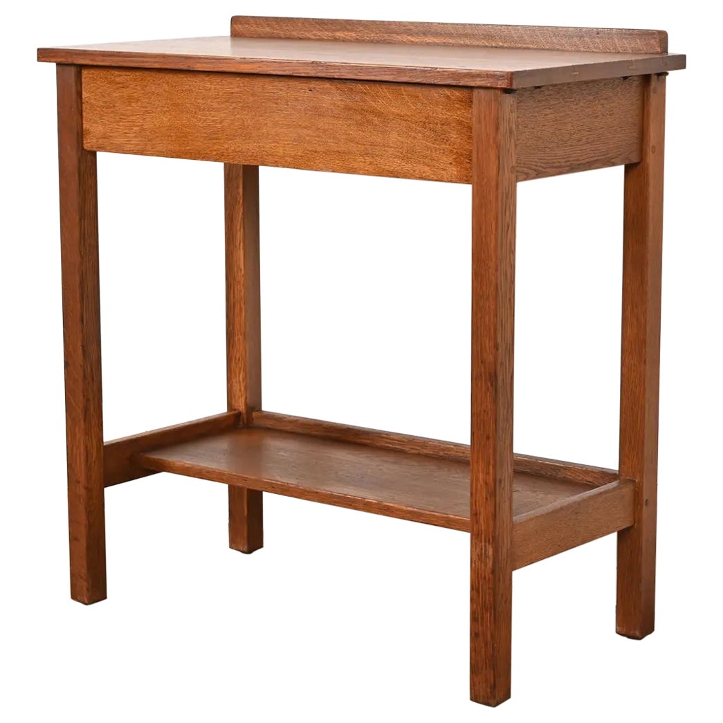 L. & J. G. Stickley Antique Mission Oak Arts & Crafts Server or Writing Desk For Sale