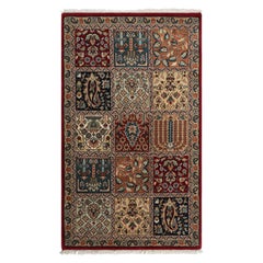Rug & Kilim’s Contemporary Chain Stitch Rug with Polychromatic Garden Designs