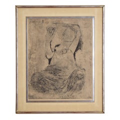 Framed Abstract Lithograph, signed and numbered, 2nd half 20th cen.