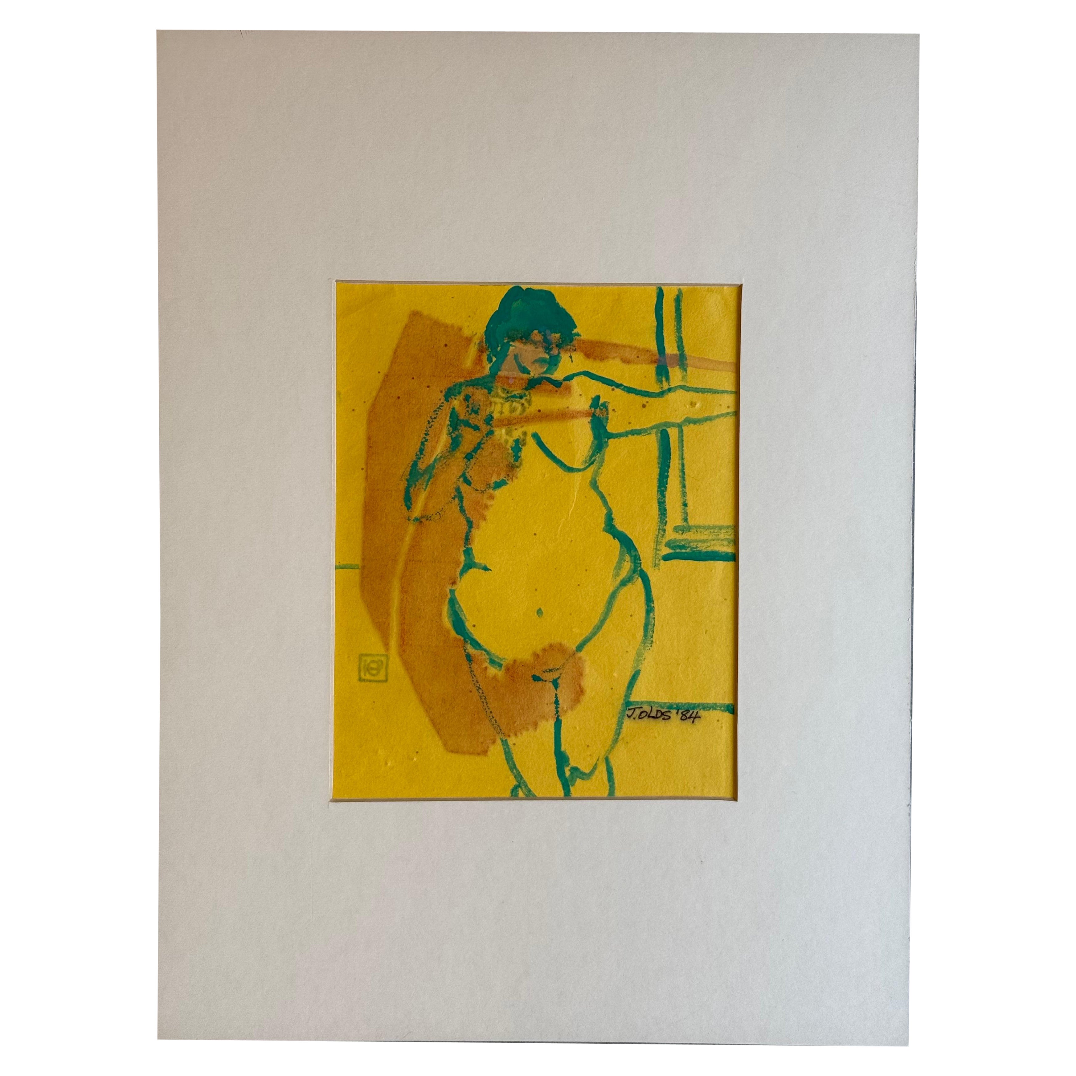 Original Artwork Entitled Figure #2 by Jean Olds