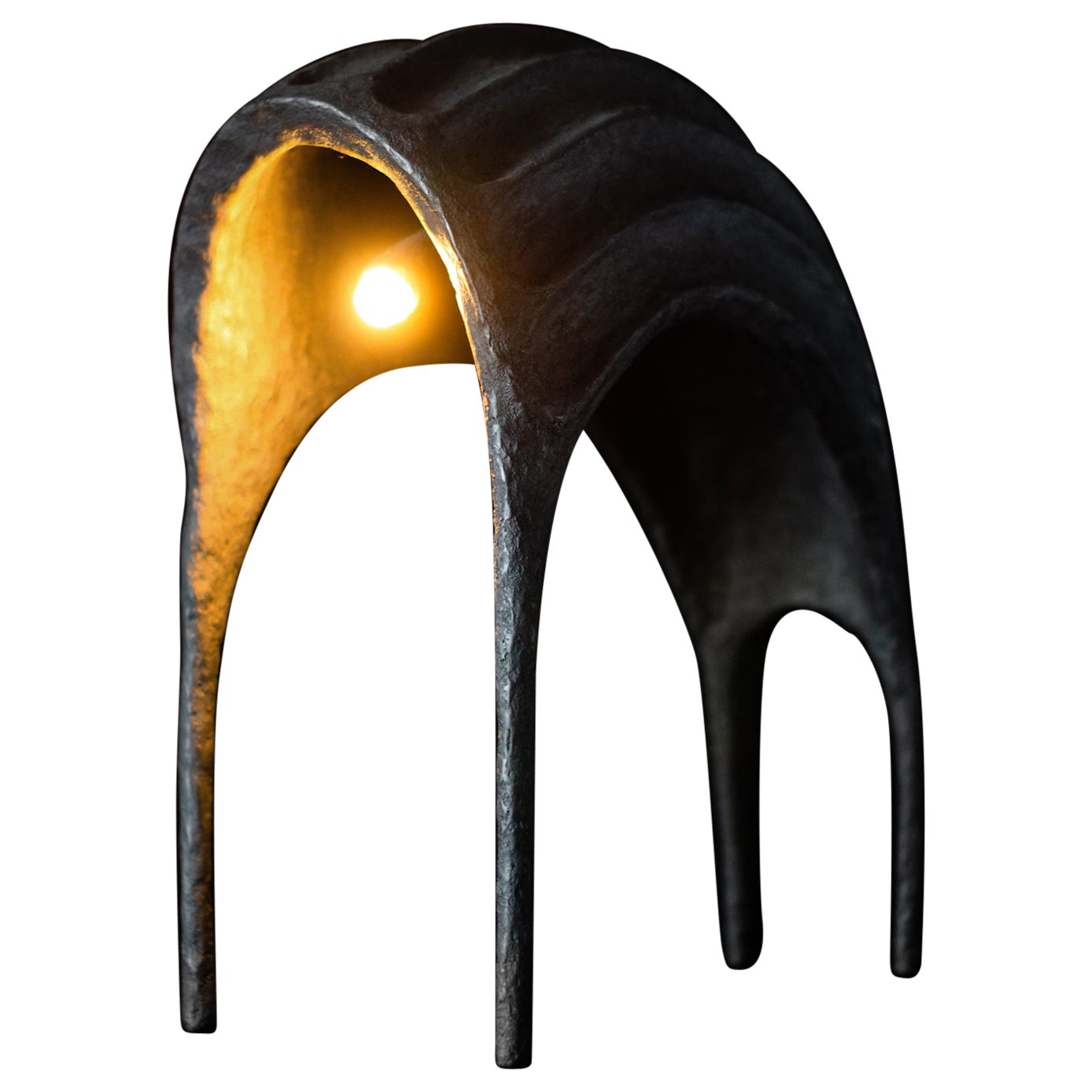 PANZIR Contemporary Table & Floor Lamp, Organic Design, Recycled Materials