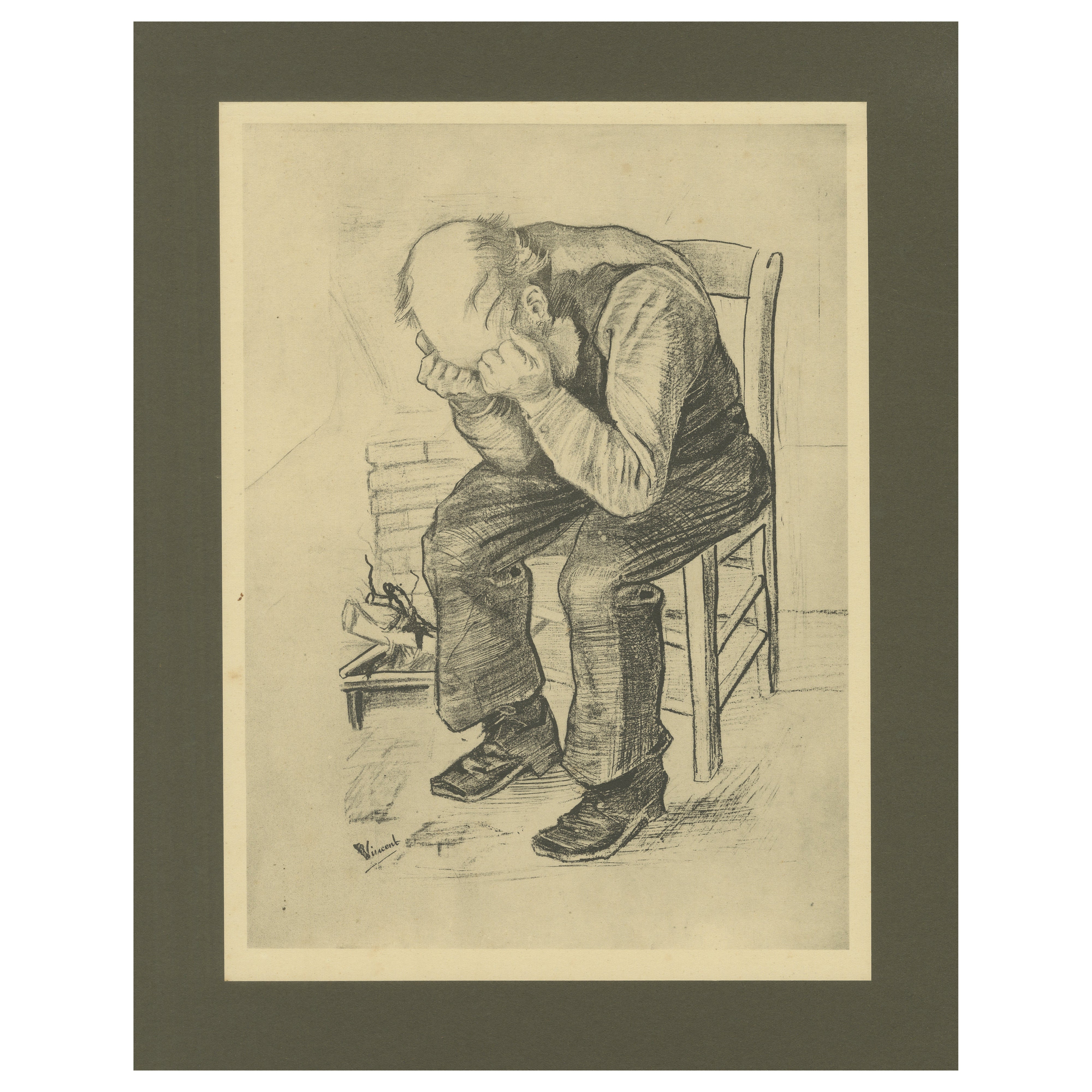 Vincent van Gogh - A las puertas de la eternidad - 1928 Portfolio Print from Dutch Period