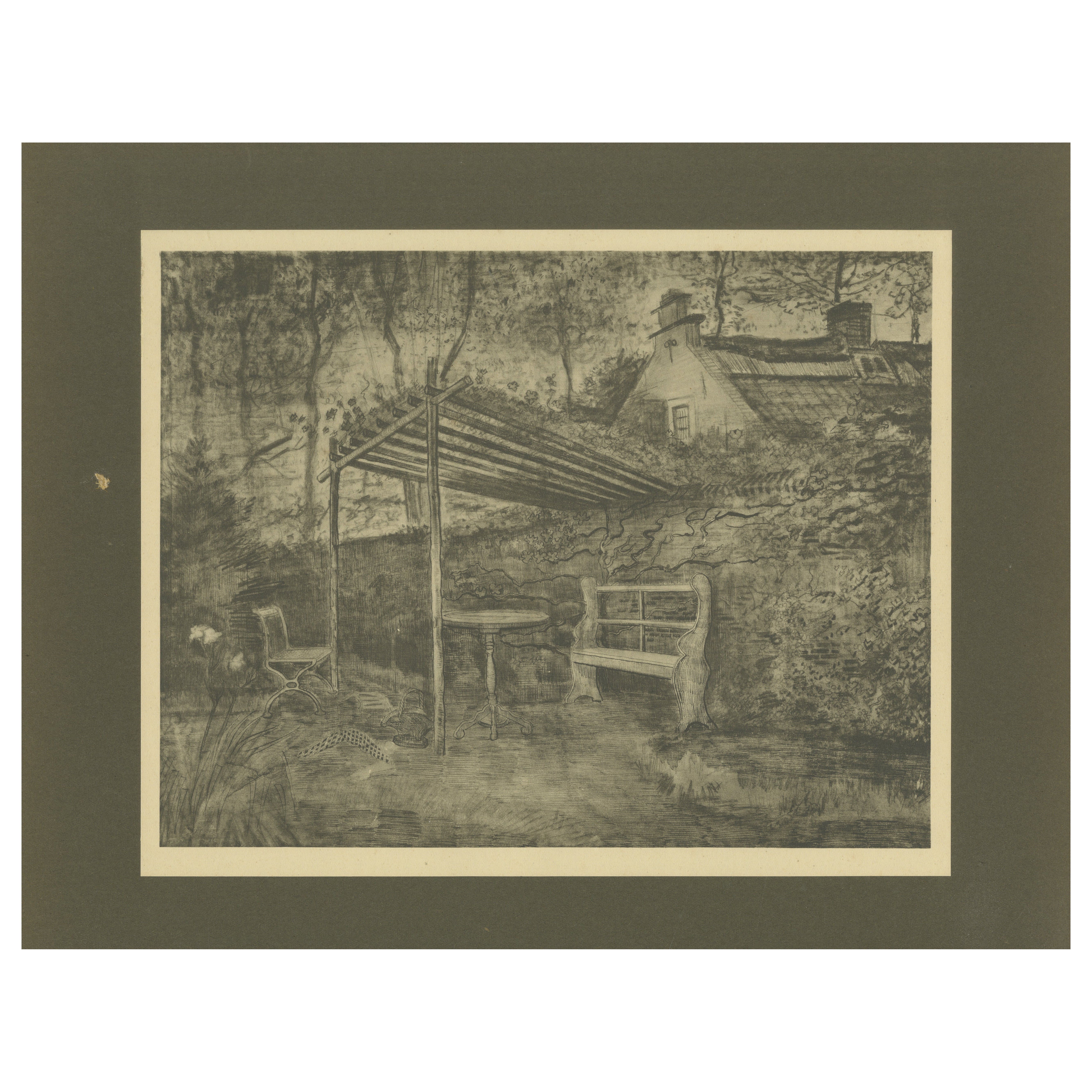 Vincent van Gogh – Terrace of a Café with a Pergola – 1928 Portfolio Print