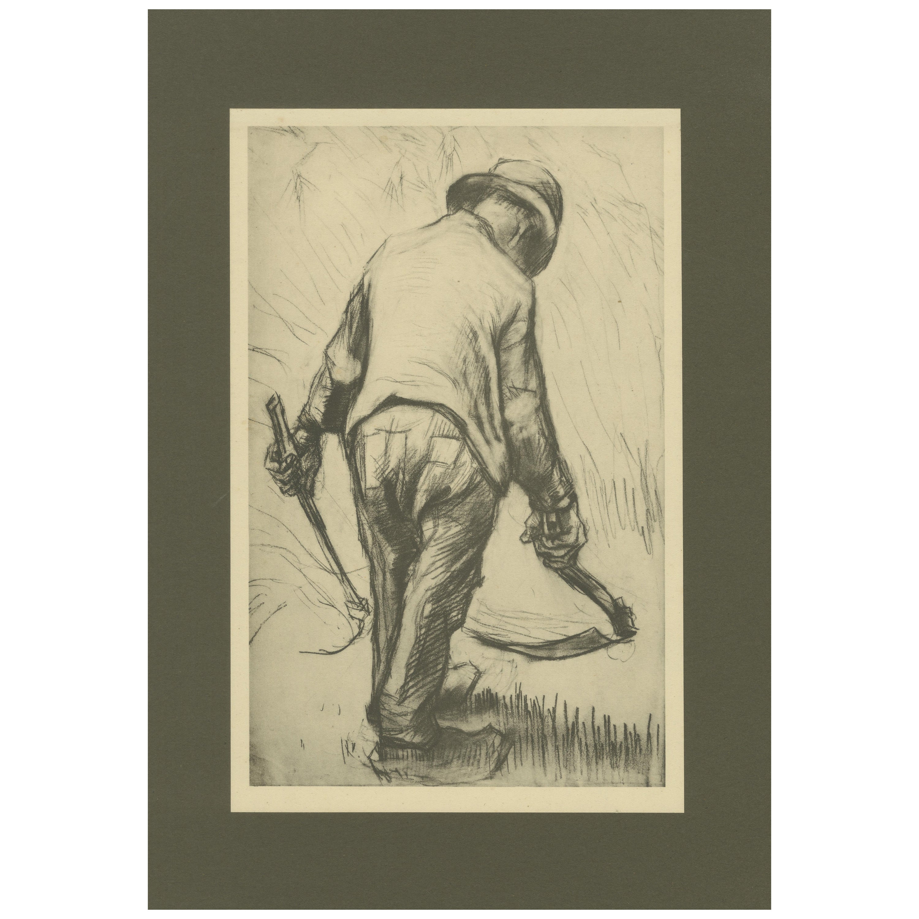Vincent van Gogh - Campesino con hoz - 1928 Portfolio Print from Dutch Period