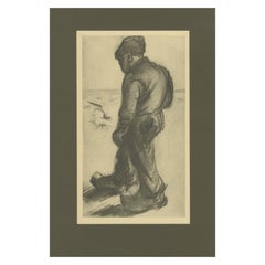 Vincent van Gogh - Campesino caminando con un saco - 1928 Portfolio Print