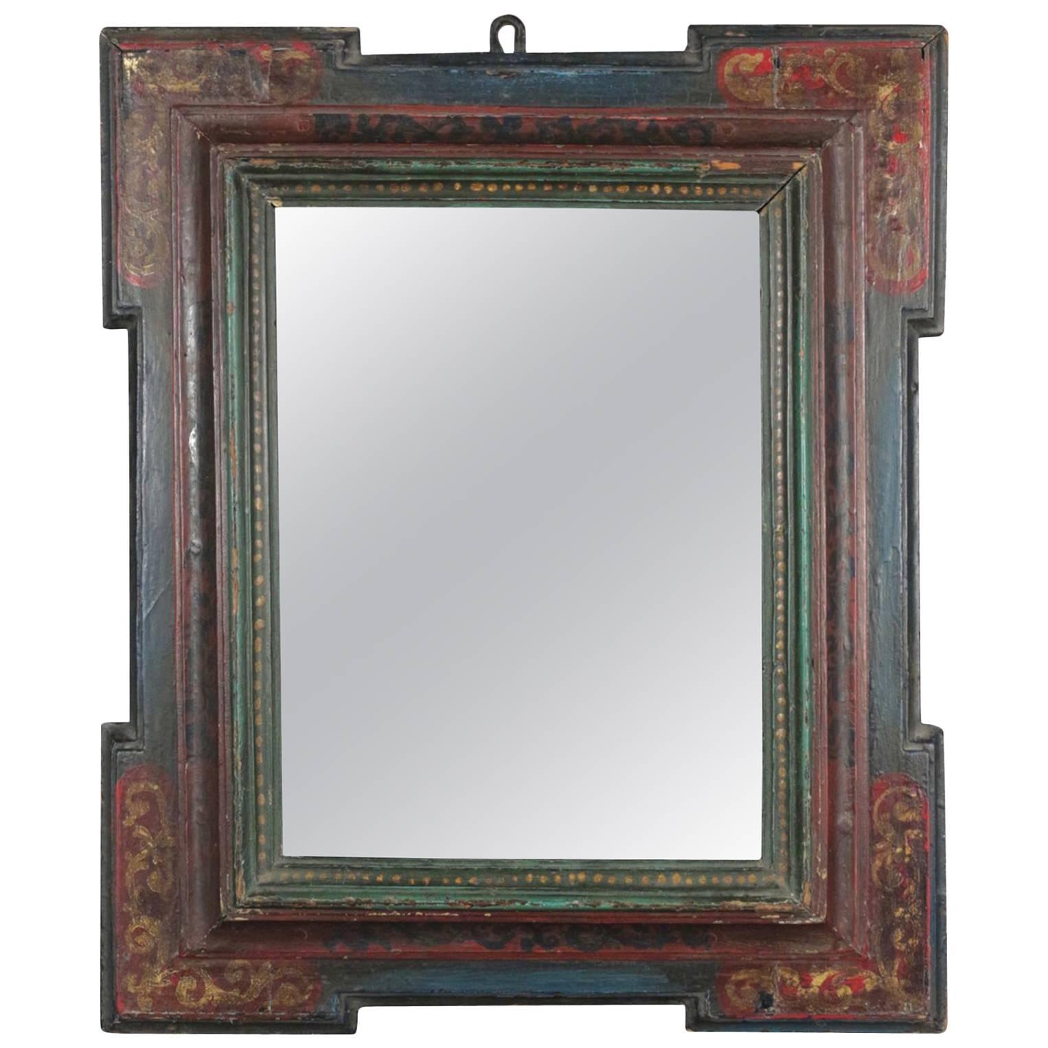 Beautiful Spanish Renaissance Frame Mounted as Mirror, 16th-17th Century