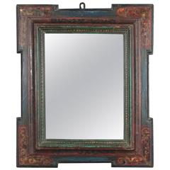 Beautiful Spanish Renaissance Frame Mounted as Mirror, 16th-17th Century