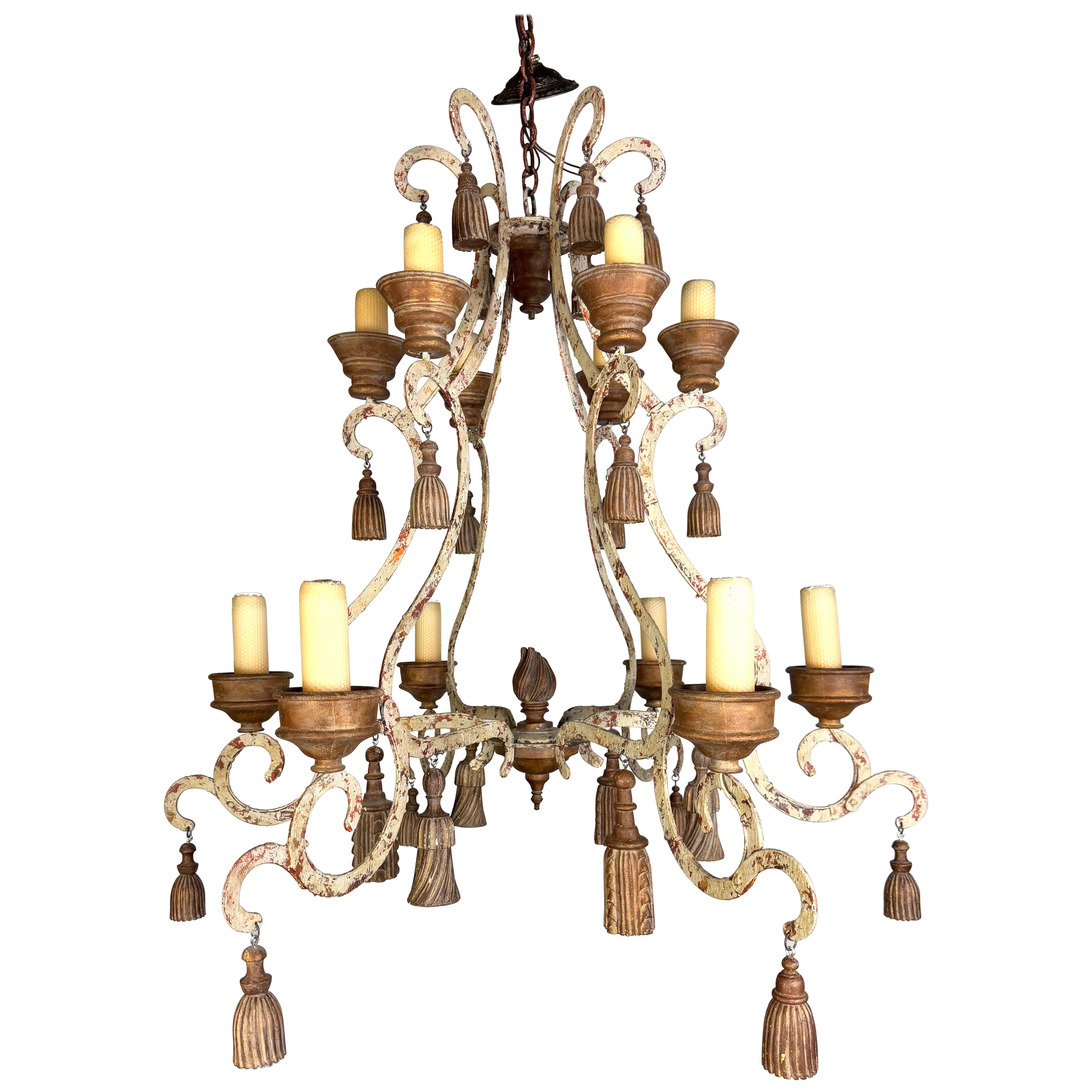 French Provincial Style Chandelier by Niermann Weeks-Pair is available