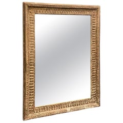 Late 19th Century Giltwood Beaded Rectangular Mirror