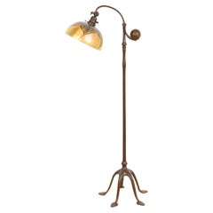 Tiffany Studios New York Bronze Counterbalance Floor Lamp, Circa 1910