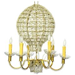 Hot Air Balloon Form Crystal Bead Chandelier