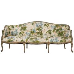 George III Painted Settee with Gilt Detail