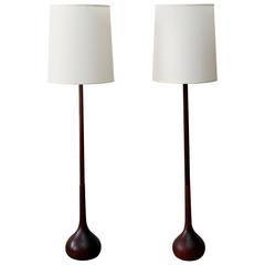 Danish Modern Walnut Floor Lamp