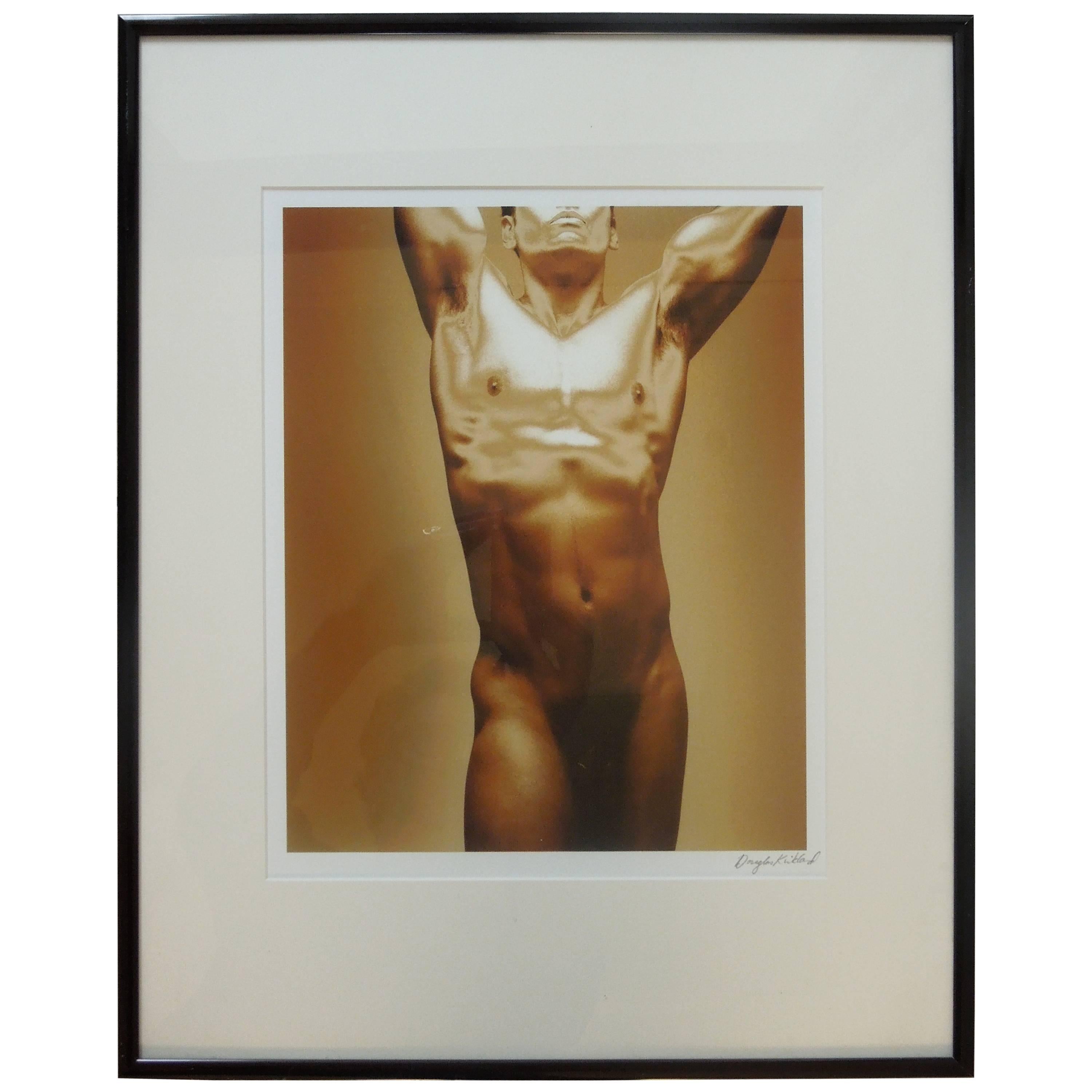  Douglas Kirkland "Golden Boy" Rare Male Nude Original Photograph 
