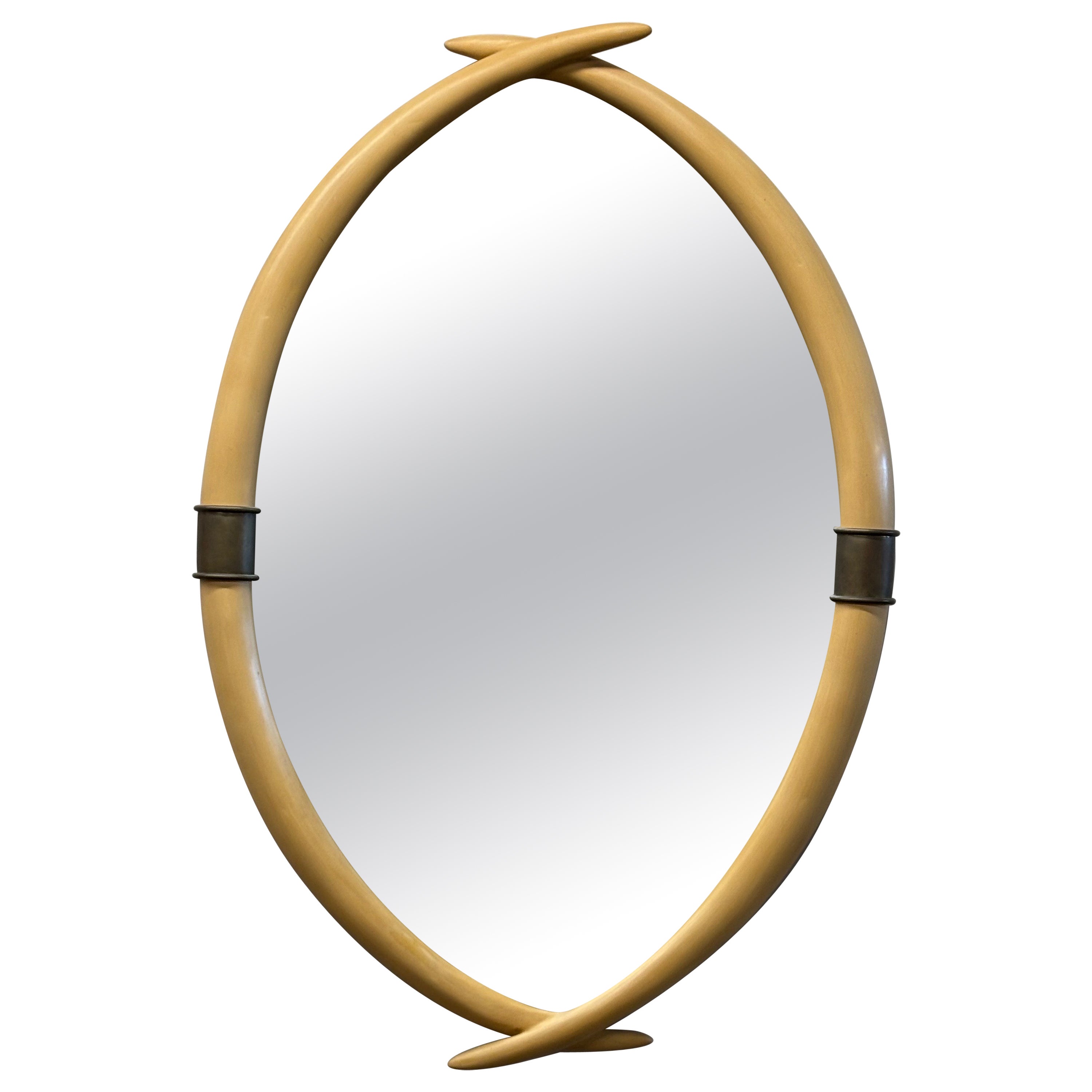 Chapman Faux Elephant Tusk Mirror