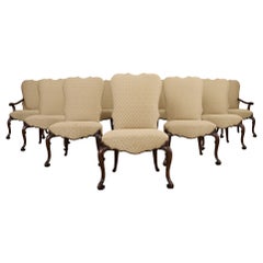 Set of Ten Therien Studio Volute Walnut Dining Chairs