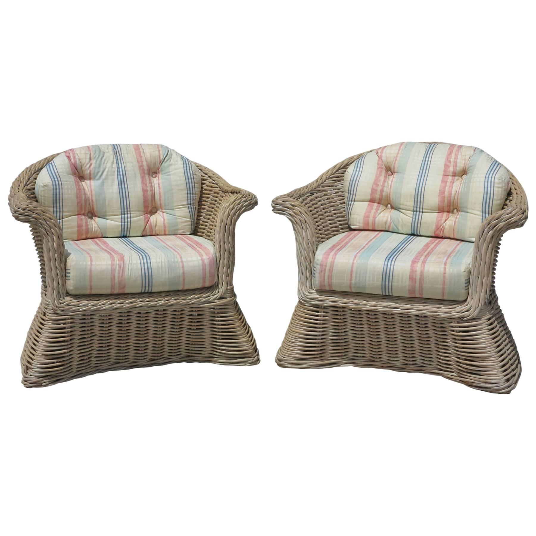 1980s Wicker Chairs For Sale at 1stDibs | wicker chair from the 80s ...
