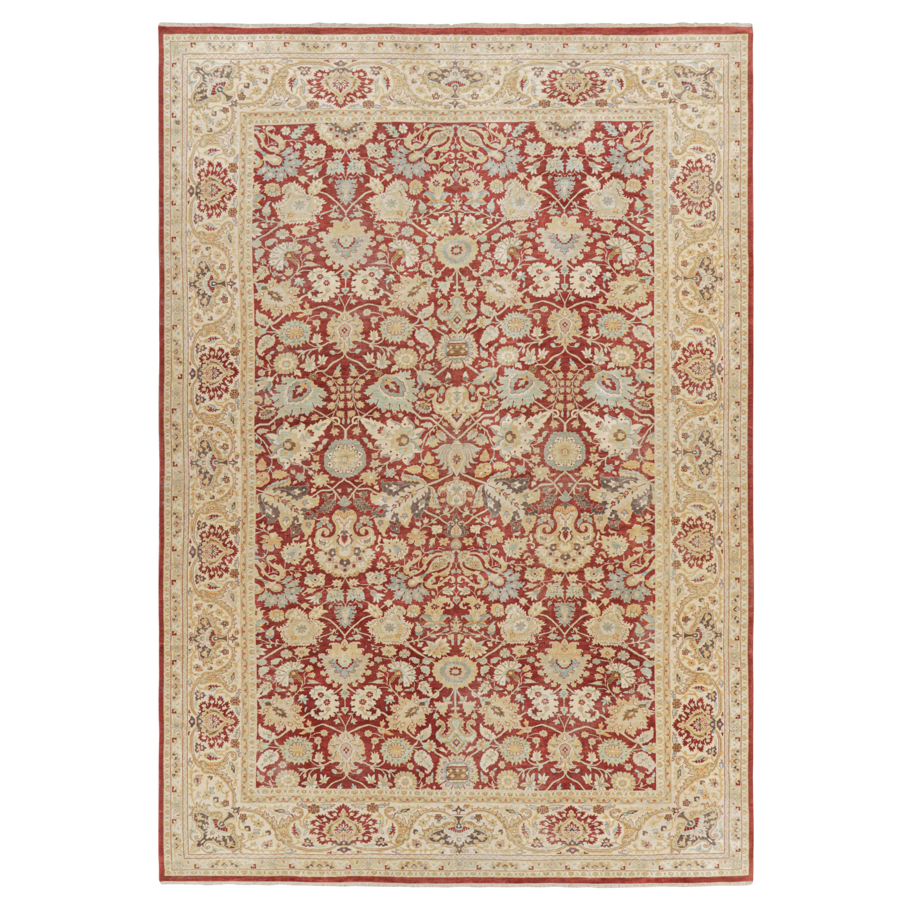 Rug & Kilims übergroßer persischer Sultanabad-Teppich in Rot und Gold mit Blumenmuster