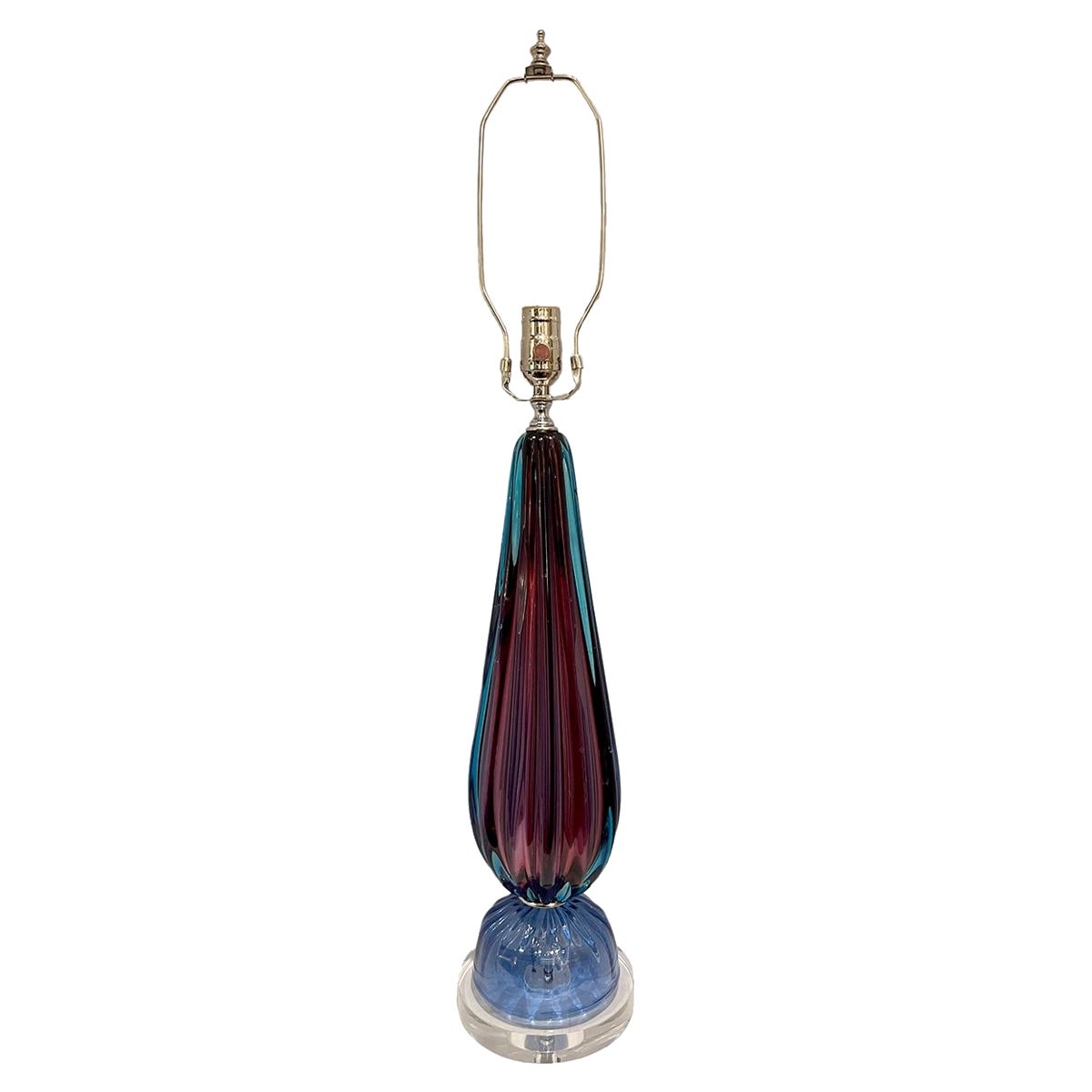 Midcentury Murano Table Lamp