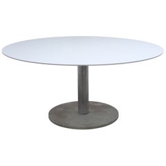 XL Round Pedestal Dining Table by Alfred Hendrickx for Belform, 1960s