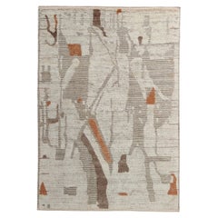 9x12 Ft Contemporary Teppich im marokkanischen Stil. 100% Wolle. Kundenspezifische Optionen verfügbar