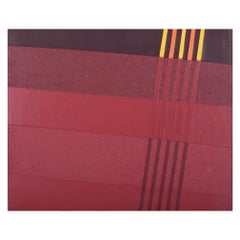 José Morales. Óleo sobre lienzo. Composición abstracta. Fechada en 1969.