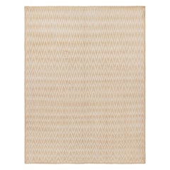 Rug & Kilim's Contemporary-Teppich in Beige und Creme mit geometrischen Mustern