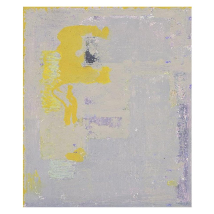 Scandinavian artist. Oil on cardboard. Abstract composition.