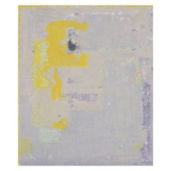 Artista escandinava. Óleo sobre cartón. Composición abstracta.